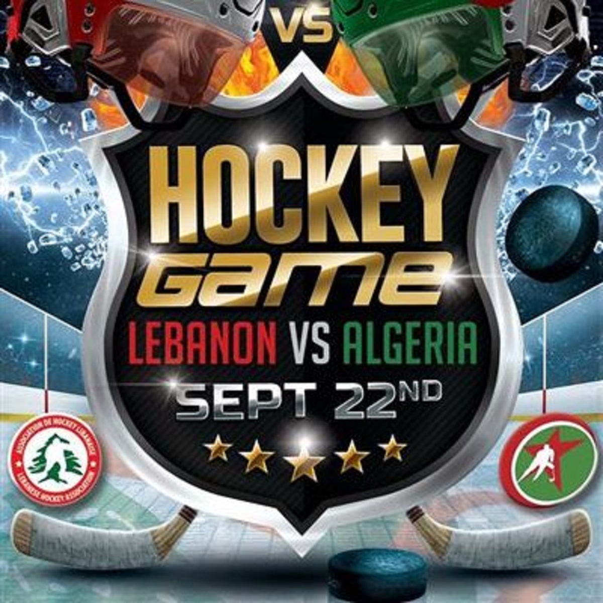 Canada: match de hockey entre des équipes algérienne et libanaise