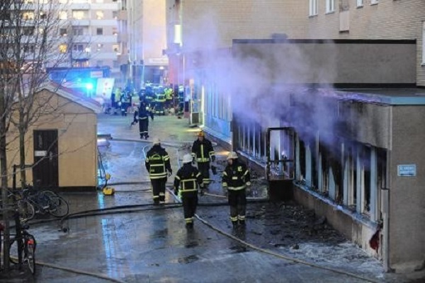 Incendie dans une mosquée au centre de la Suède
