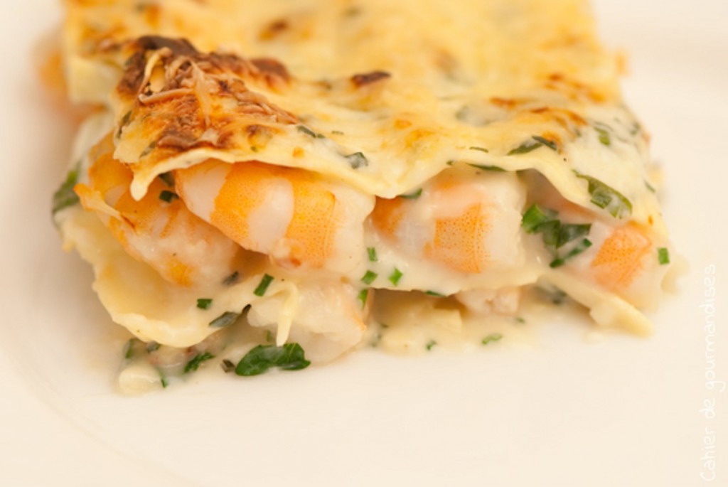 Lasagnes aux crevettes