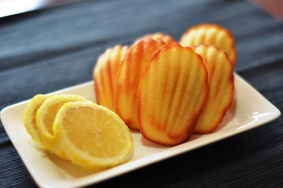 Madeleines aux miel et citron