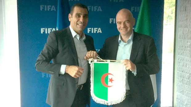Zetchi reçu  par Infantino au siège de la FIFA