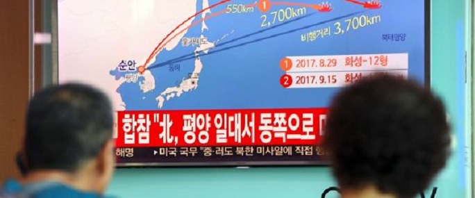 La Corée du Nord tire un missile au dessus du Japon