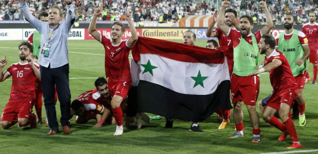 En guerre depuis six ans,les Syriens accèdent aux barrages pour le Mondial 2018