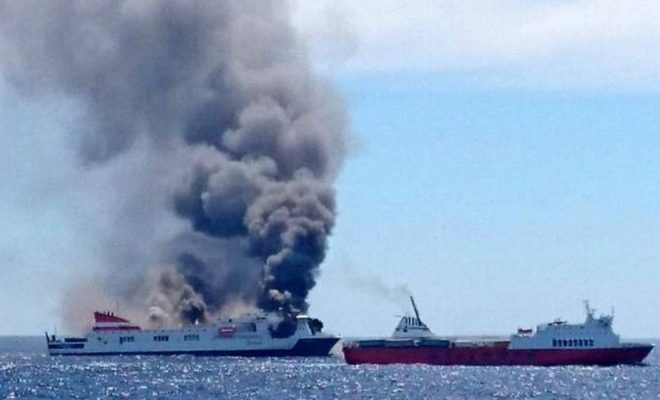 Transport maritime : un bateau transportant des algériens prend feu