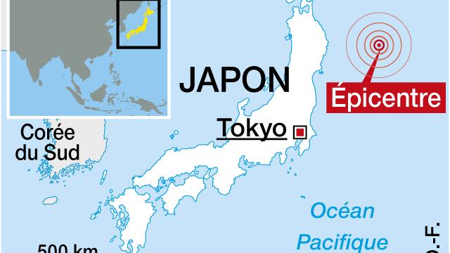 La côte sud du Japon frappée par un séisme de magnitude 6.1