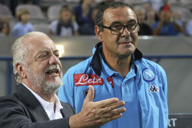 Naples – De Laurentiis : « Je n’échangerais pas Sarri contre Guardiola »