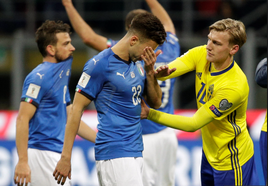 Mondial-2018 : la Suède qualifiée et l’Italie éliminée