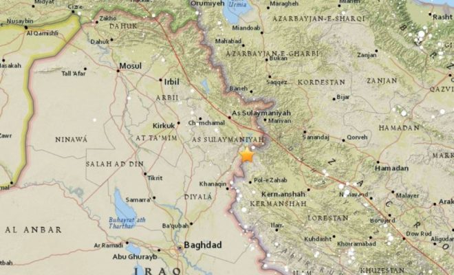 Irak : 6 morts dans un séisme de magnitude 7,2