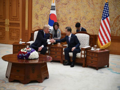 Crise avec la Corée du Nord : Trump depuis Séoul : »On va régler tout ça »