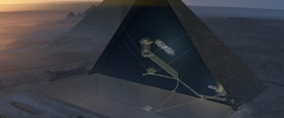 Une énorme cavité découverte au coeur de la pyramide de Khéops