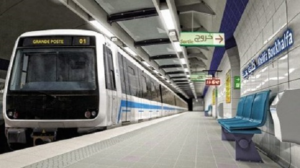Les nouvelles stations du métro d’Alger dans les rames