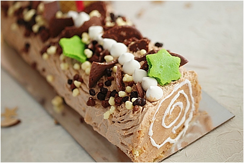 Bûche légère pralinée