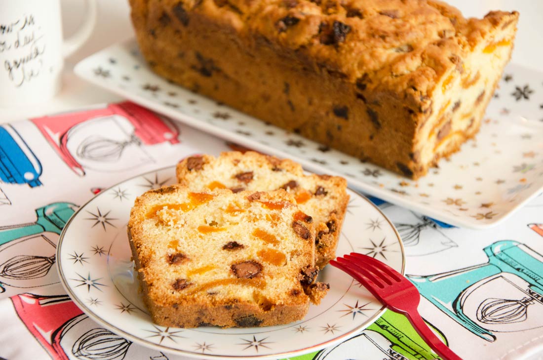 Cake aux abricots secs