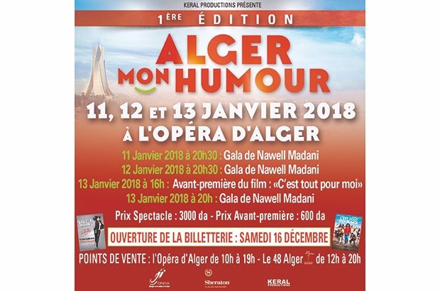 En janvier à l’opéra d’Alger : Première édition d’“Alger Mon Humour”