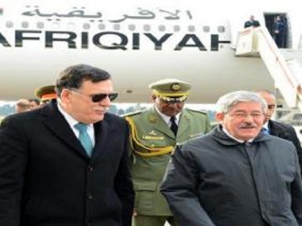 Ahmed Ouyahia s&rsquo;entretient avec le président du Conseil présidentiel du gouvernement d&rsquo;Entente nationale de Libye