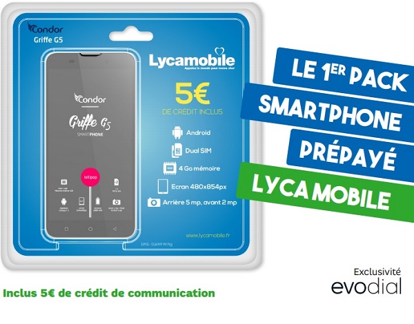 Lancement en France des packs  Lycamobile- Condor