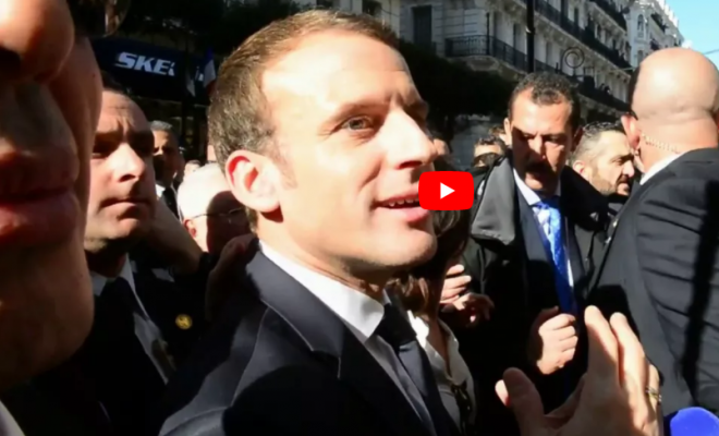 Vidéo- La réponse de Macron à un Algérien qui crie “on étouffe !”