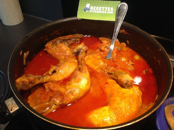 Poulet tomates-champignons