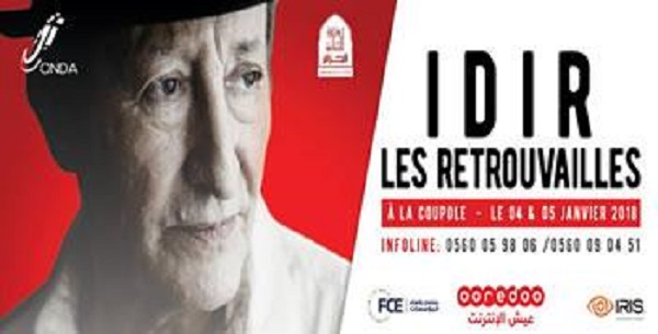 IDIR , Le grand retour : Rendez-vous les 4 et 5 janvier à Alger