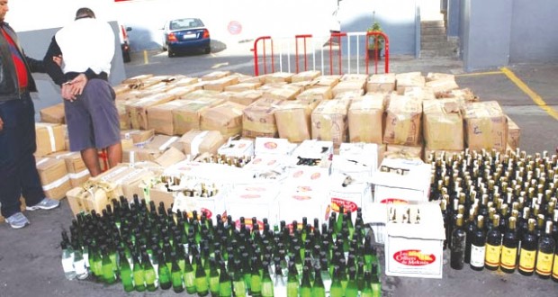 Sig : Saisie de 559 unités de boissons alcoolisées