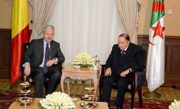 Le président Bouteflika reçoit le ministre belge des Affaires étrangères