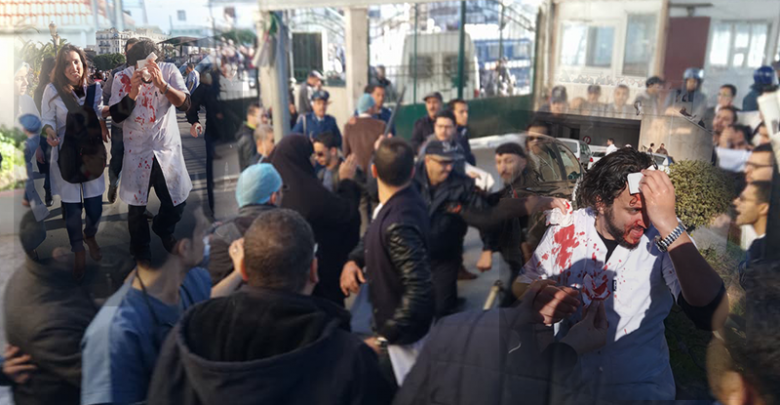 Vidéo- Des médecins résidents blessés dans des affrontements avec la police à Alger