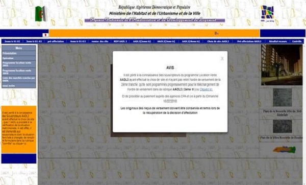 AADL 2: Paiement de la 2e tranche dès le 18 février