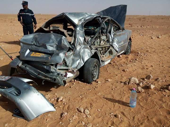 Relizane : Deux morts et trois blessés dans un accident de la circulation