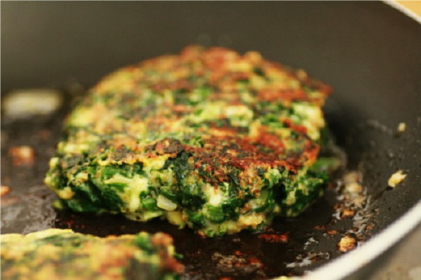 Galettes aux épinards