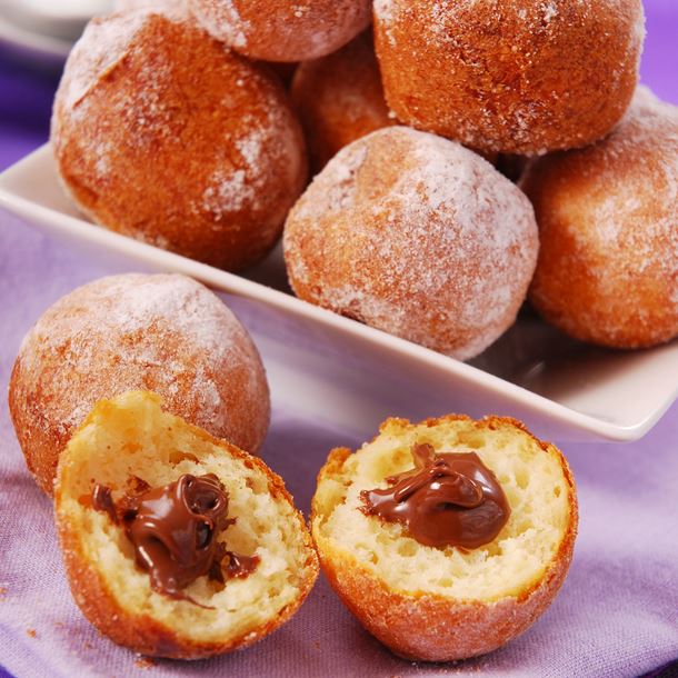 Beignets au chocolat au four