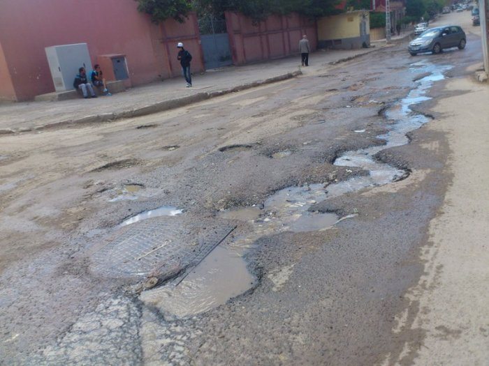 Relizane : l’état de la route déplorable
