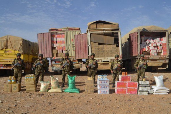 Saisie de plusieurs quantités de carburant et de produits alimentaires destinés à la contrebande (MDN)