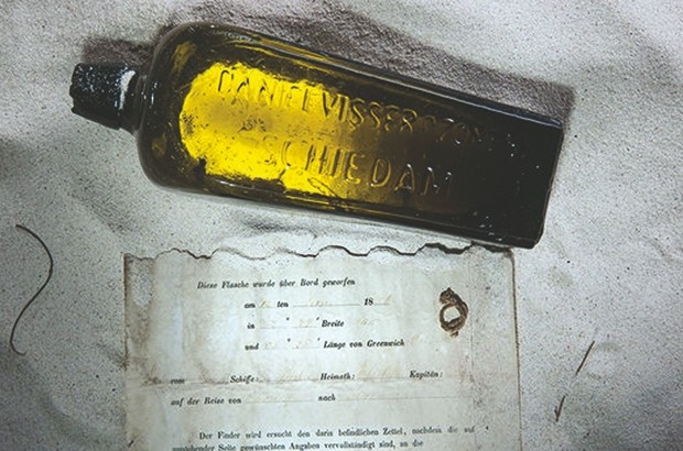 ELLE AURAIT ÉTÉ JETÉE LE 12 JUIN 1886 DANS L’OCÉAN INDIEN : Découverte de la plus ancienne “bouteille à la mer”
