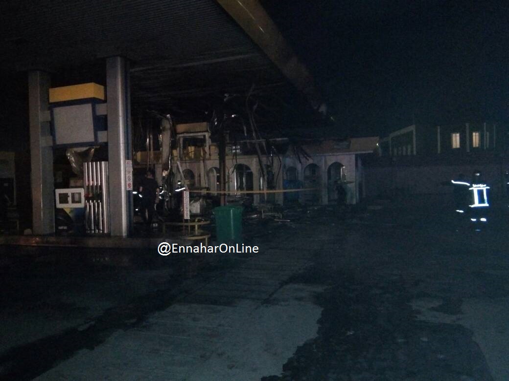 Photos – Violent incendie à la station-service de Tamanrasset