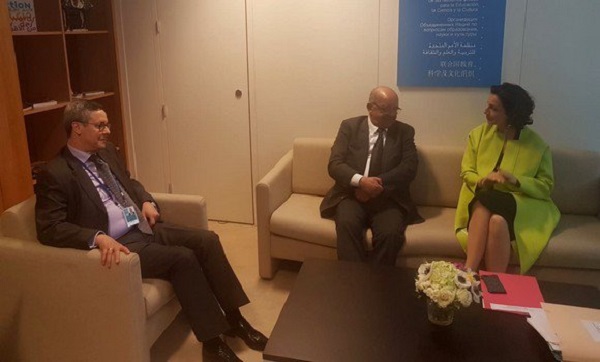 Abdelkader Messahel s&rsquo;entretient à Paris avec Audrey Azoulay