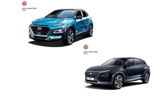Trophée : Hyundai NEXO et Hyundai Kona distingués aux Red Dot Award