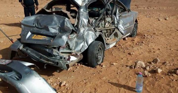 Ghardaïa: Deux morts et quatre blessés dans un accident de la route
