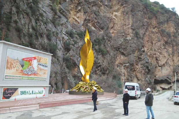 Evénements du 8 mai 1945 à Béjaïa : Une stèle commémorative aux gorges de Kherrata