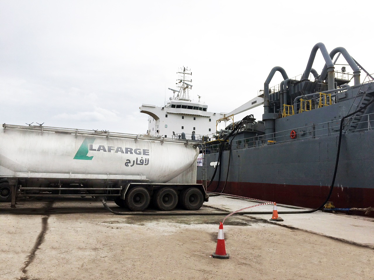 4ème opération d&rsquo;exportation de ciment effectuée par LafargeHolcim Algérie