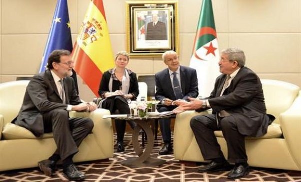 Ouyahia s&rsquo;entretient avec le Président du Gouvernement d&rsquo;Espagne