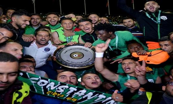 Ligue 1: le CS Constantine reçoit son bouclier de champion d’Algérie