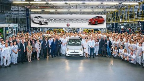 Fiat Chrysler Automobiles : 11 mai 2018 La production de la Fiat 500 franchit le cap des 2 millions d’unités