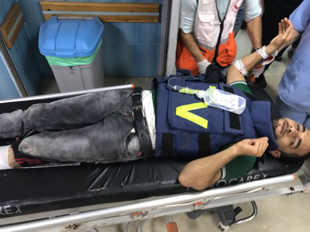 Le caméra man de l’ENTV blessé par l’armée israélienne à Gaza