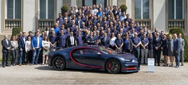 Buggati : Production de la 100ème Chiron