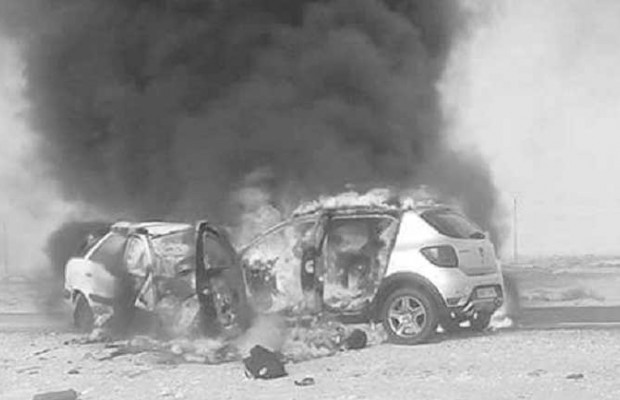 Tamanrasset: Cinq personnes meurent carbonisées dans une collision