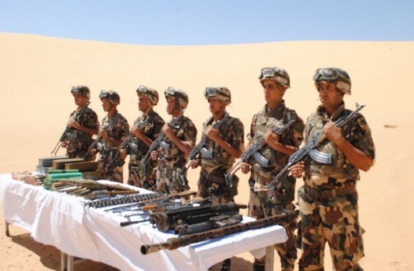 Découverte d&rsquo;une cache d’armes et de munitions contenant sept  têtes de roquettes d’artillerie(MDN)