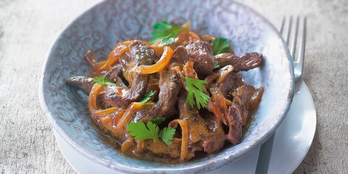 Recette: Bœuf aux oignons