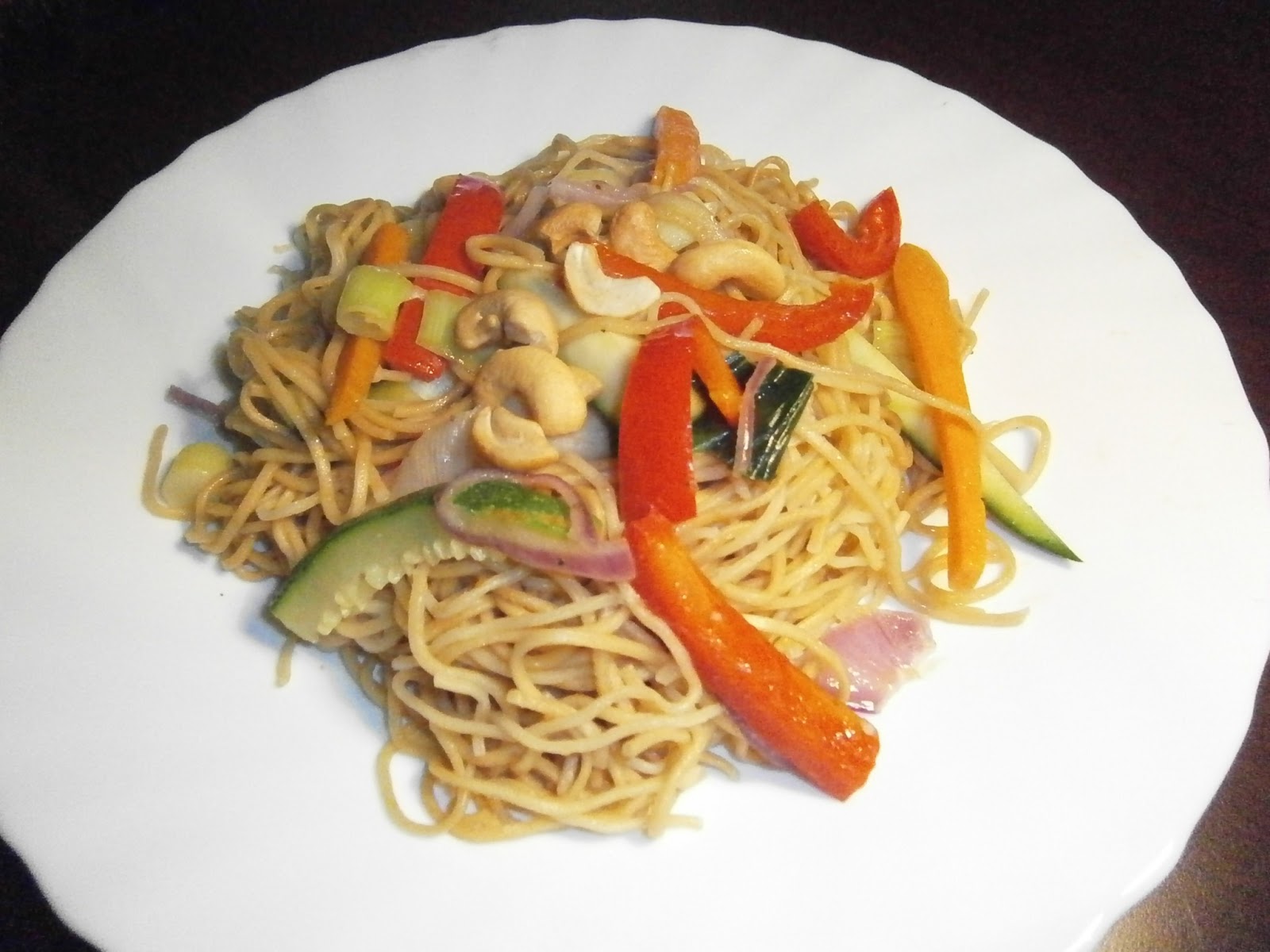 Nouilles chinoises sautées aux petits légumes