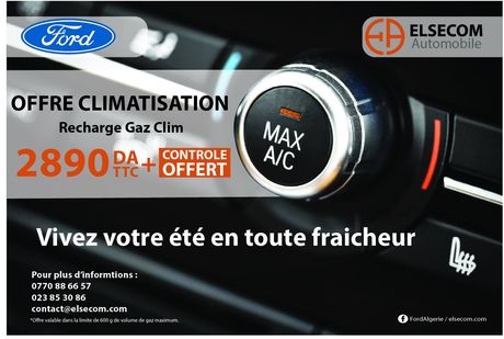 Elsecom Ford : Offre sur la recharge de la climatisation