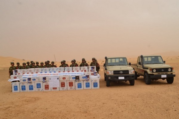 Saisie de 40.000 paquets de cigarettes à El Oued et 88 kg de kif traité à Tlemcen (MDN)